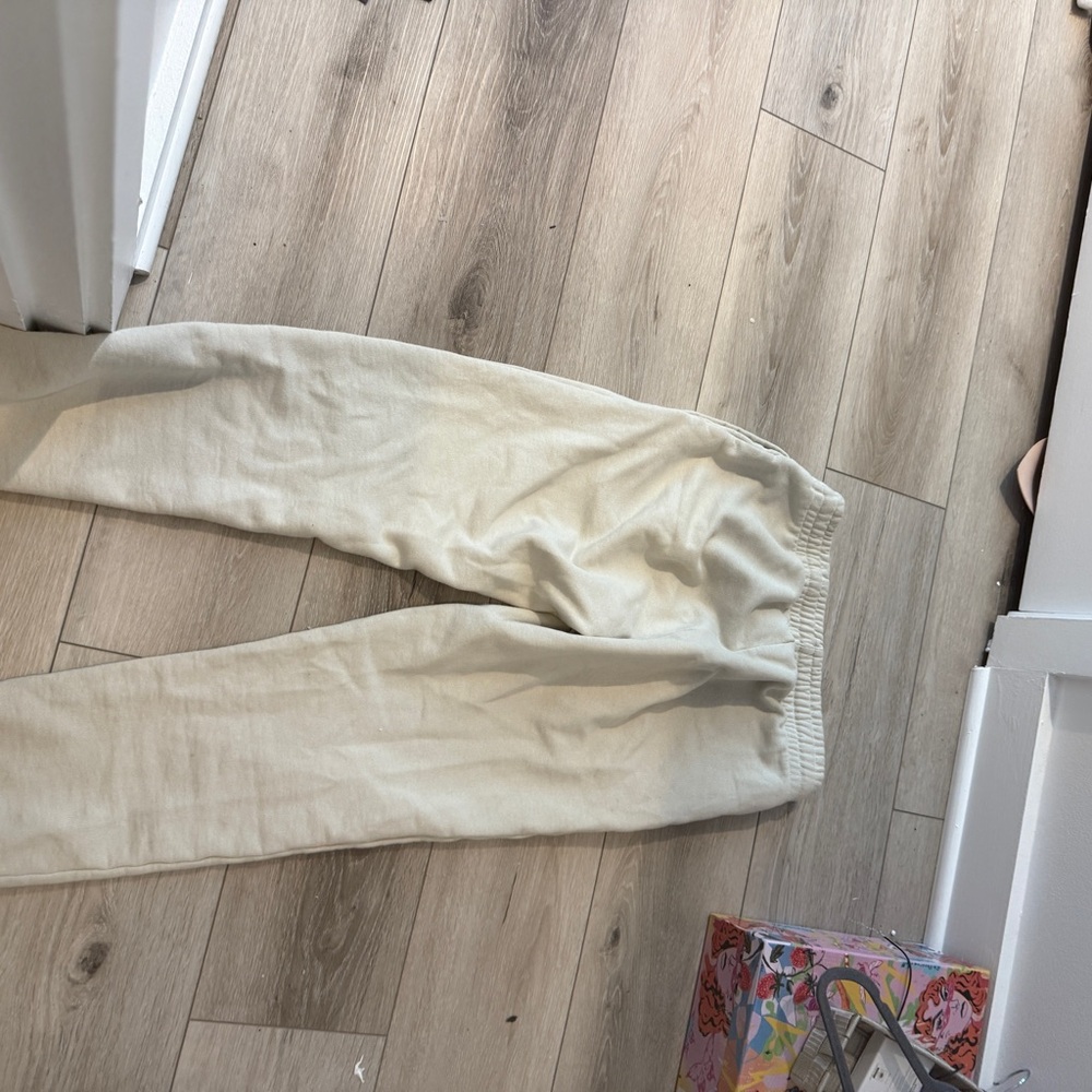 TALENTLESS Cream Track Pants